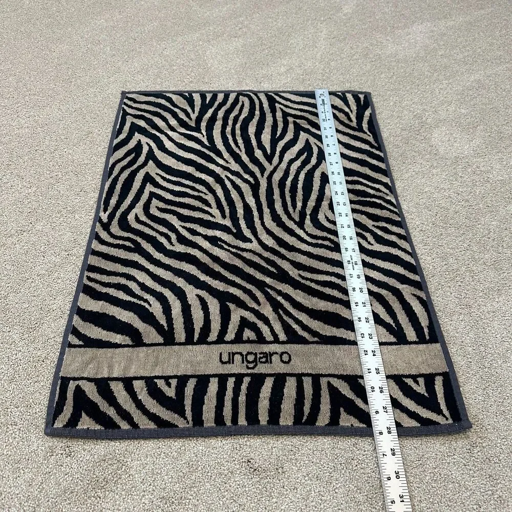 Emanuel Ungaro Zebra Print Hand Towel
